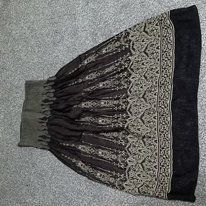 Brown Boho Tube Dress